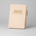 LLD Signature Notebook with Gold Pen